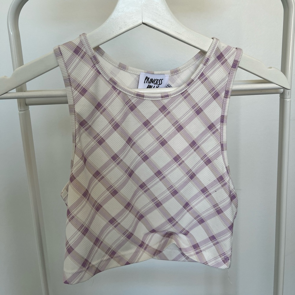 princess polly plaid crop top
